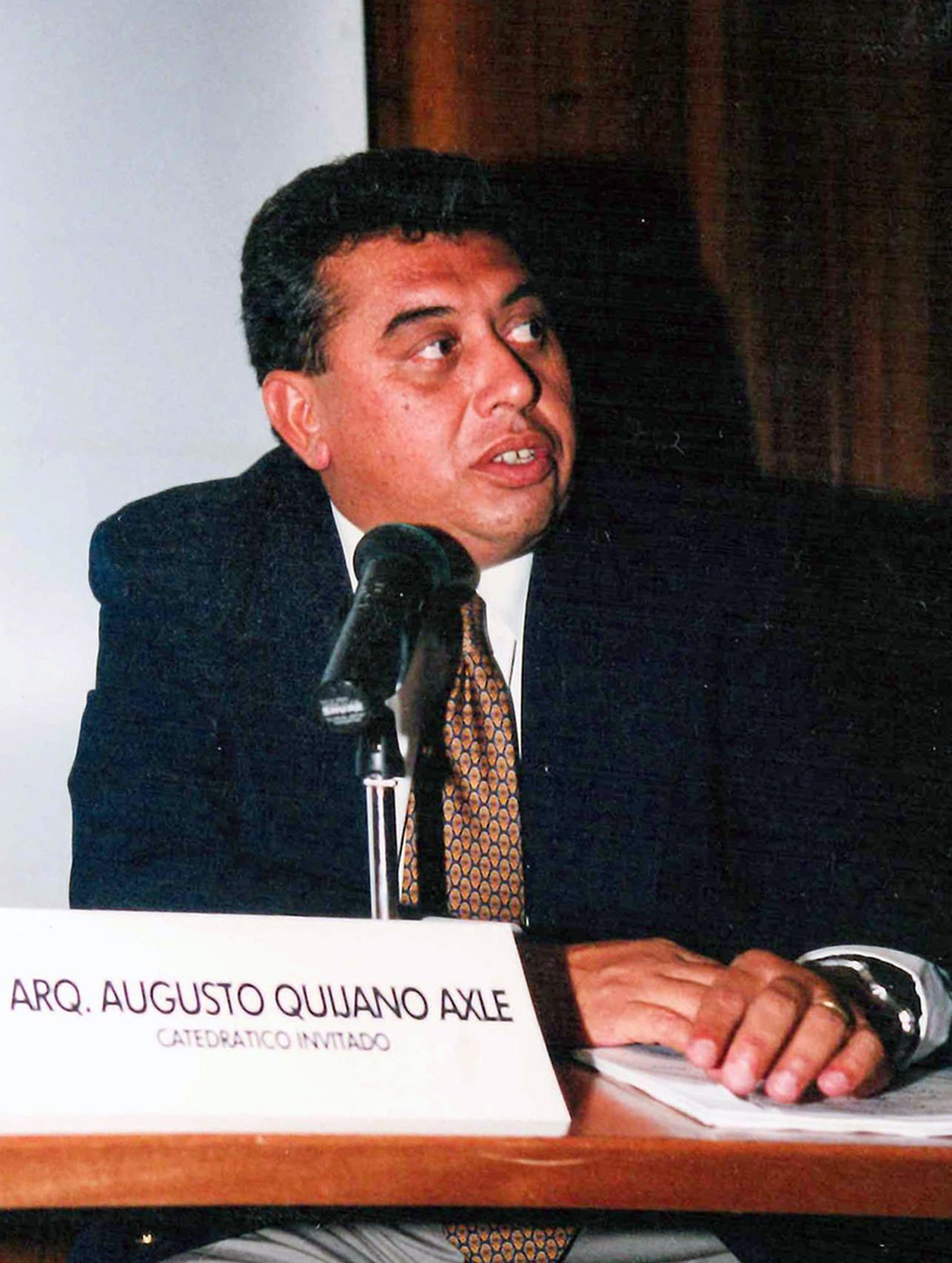 Arq. Augusto Quijano Axle. Fotografía: Archivo de la Coordinación de Producción Audiovisual FA