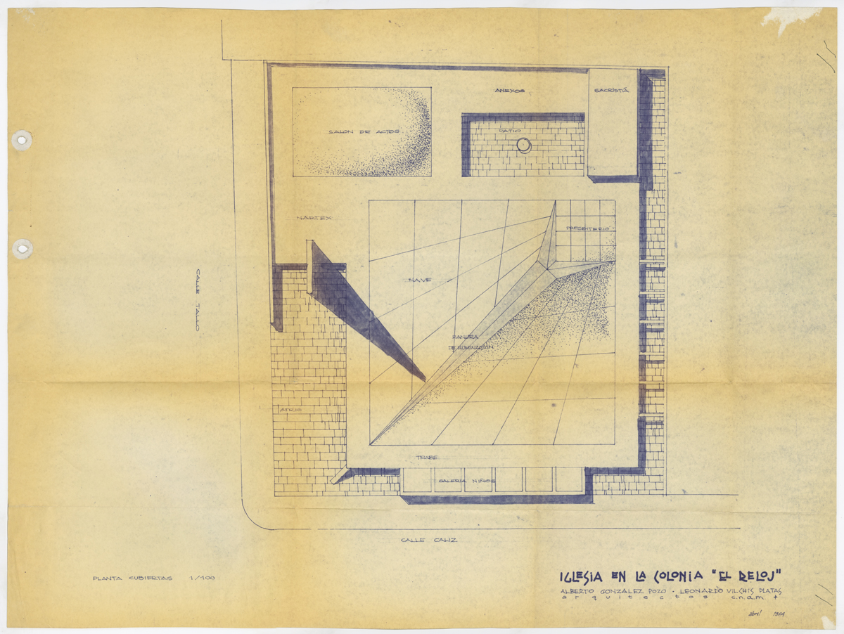 Planta de Conjunto. (AGP 64-100, AAM-FA/UNAM)