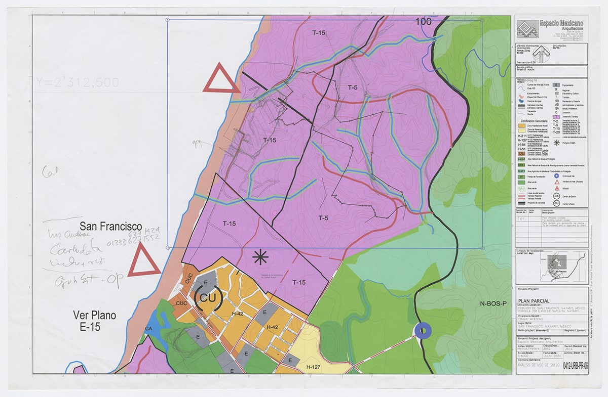 Plan Parcial para el Poblado de San Francisco.  (AGP 01-360, AAM-FA/UNAM)