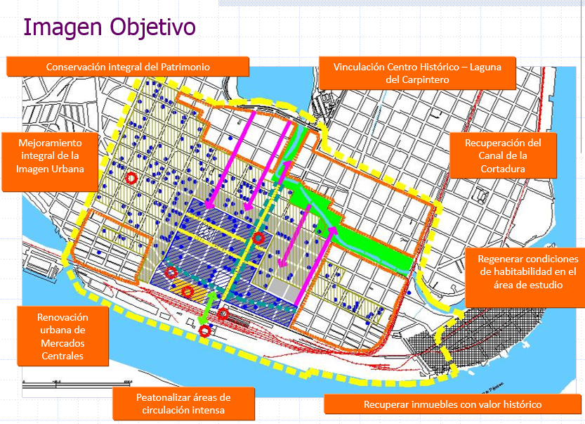 Plan de Parcial para el Centro Histórico de Tampico. (AGP 97-300, AAM-FA/UNAM)