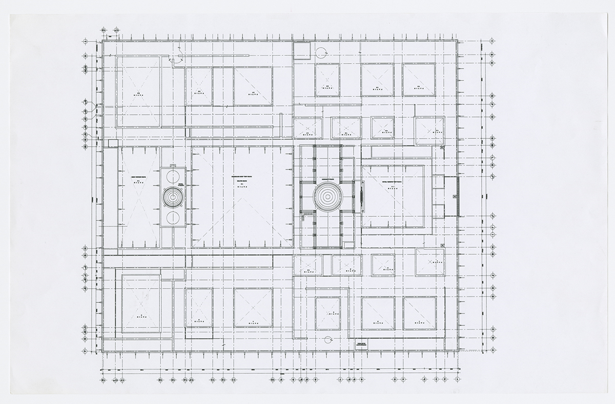 Plano de Cubiertas. (AGP 03-200, AAM-FA/UNAM)