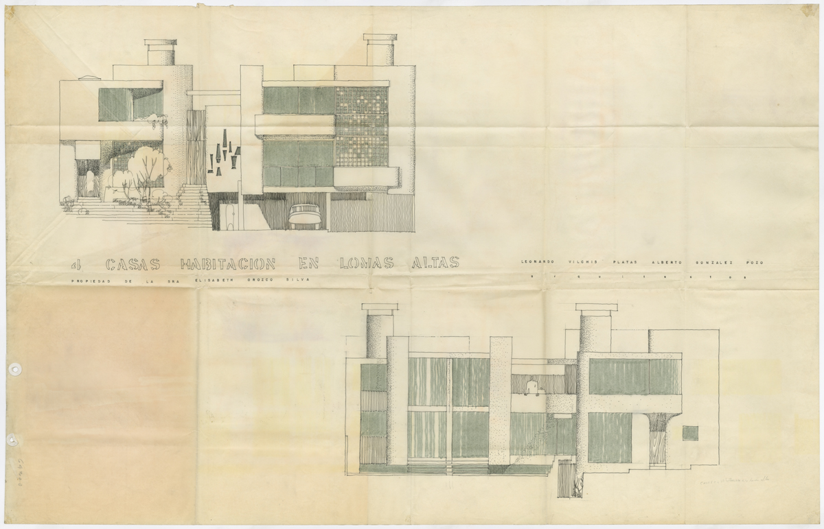 Fachada. (AGP 64-300, AAM-FA/UNAM)