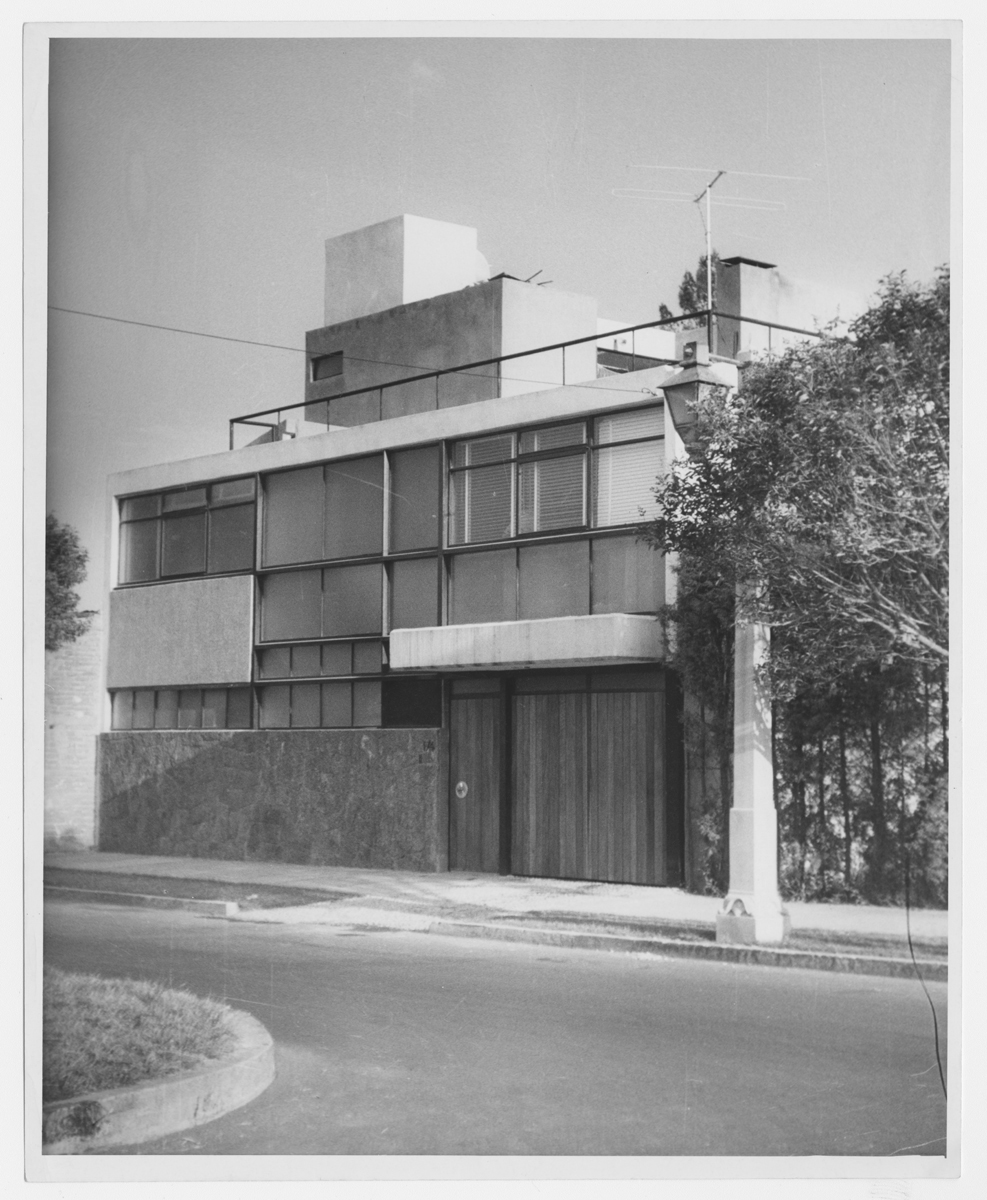 Vista de la obra en su primera etapa, 1955.(AGP 54-200, AAM-FA/UNAM)