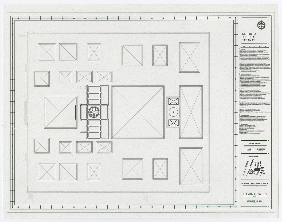 Plata de azotea. (AGP 03-200, AAM-FA/UNAM)