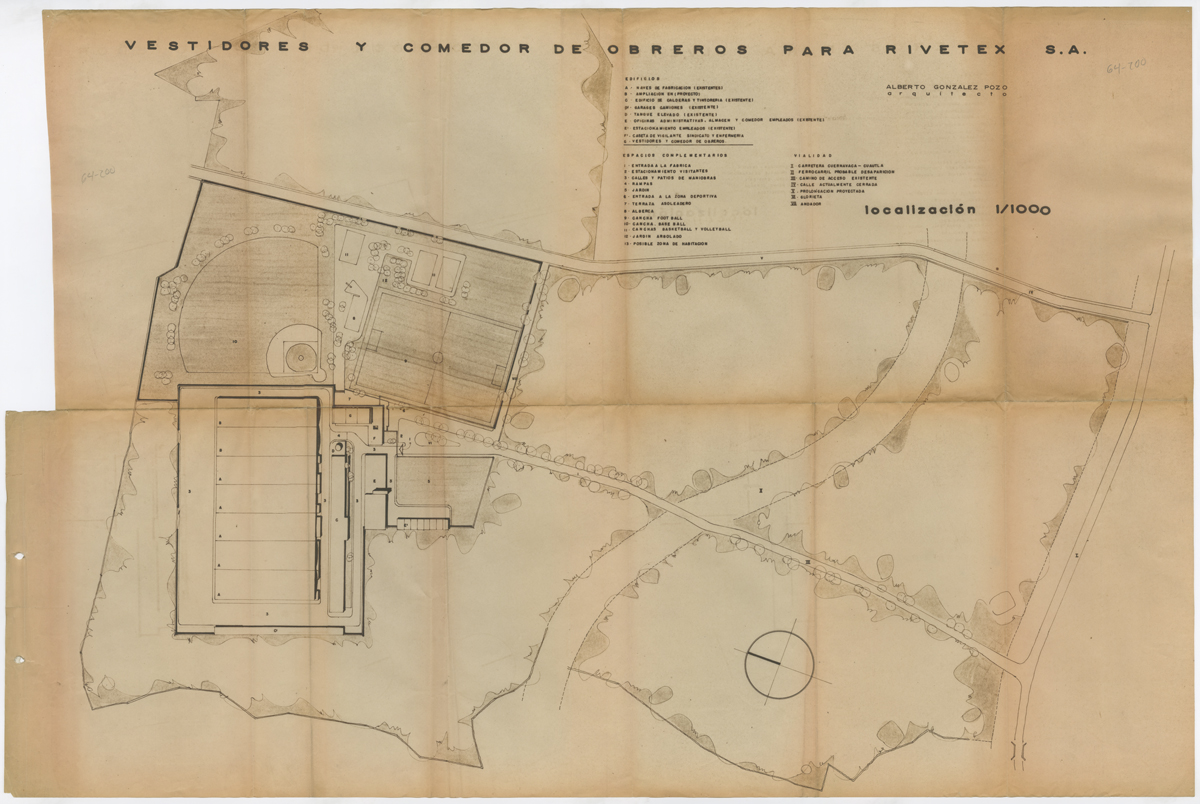 Plano de conjunto. (AGP 64 -200, AAM-FA/UNAM)