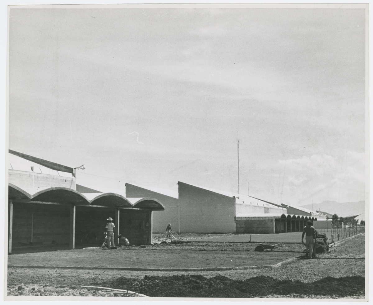 Vista a los tres modelos de cubierta de las naves industriales. (AGP 64-400, AAM-FA/UNAM)