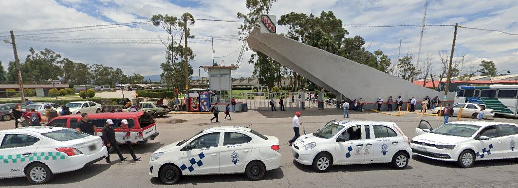 Estado actual del acceso al complejo industrial. Imagen de Google Maps