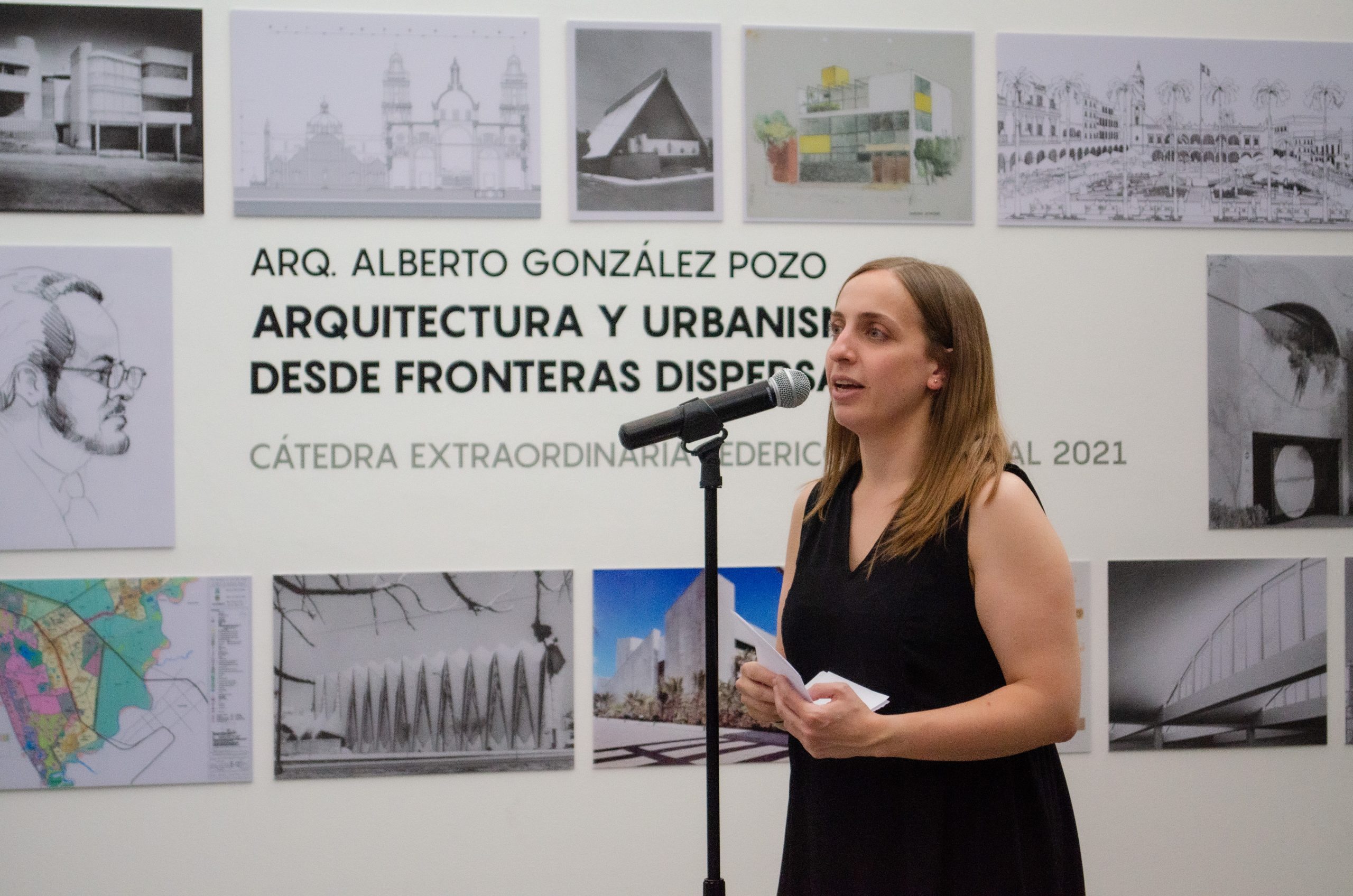 Mtra. Carolina Magis Weinberg, curadora de la exposición. 