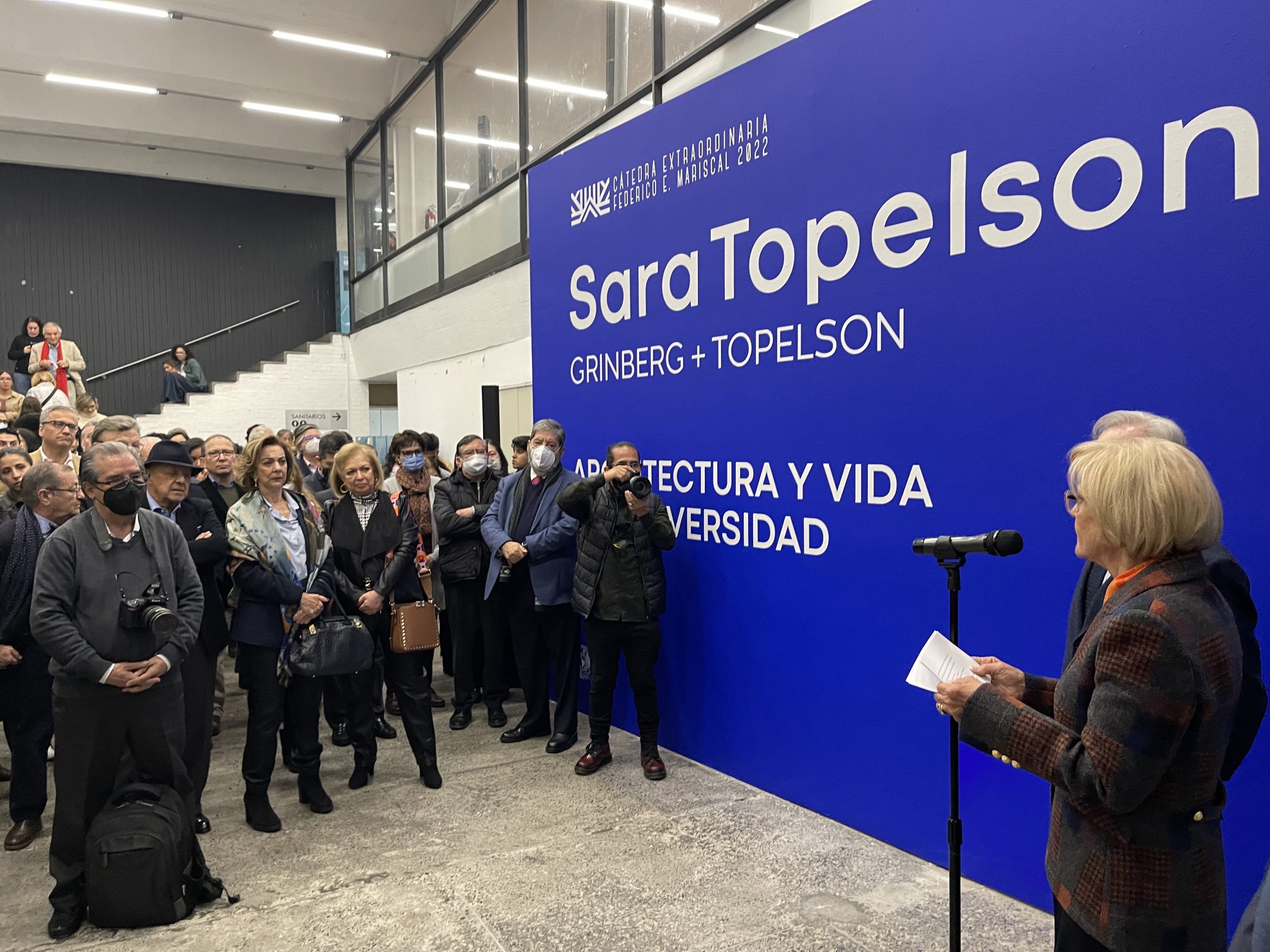 Inauguración de la exposición. Sara Topelson. Arquitectura y vida en la diversidad